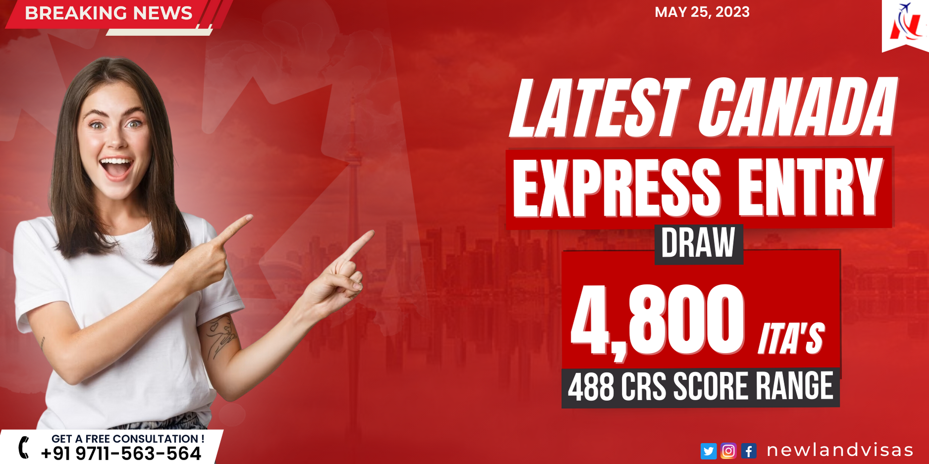 IRCC offers 4,800 Canada PR Visa ITAs in a fresh Express Entry draw